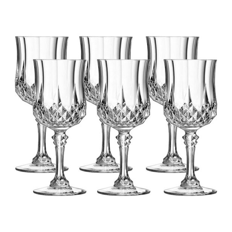Cristal D'Arques Longchamps Goblet, Set of 6 8.25-OZ = 25CL