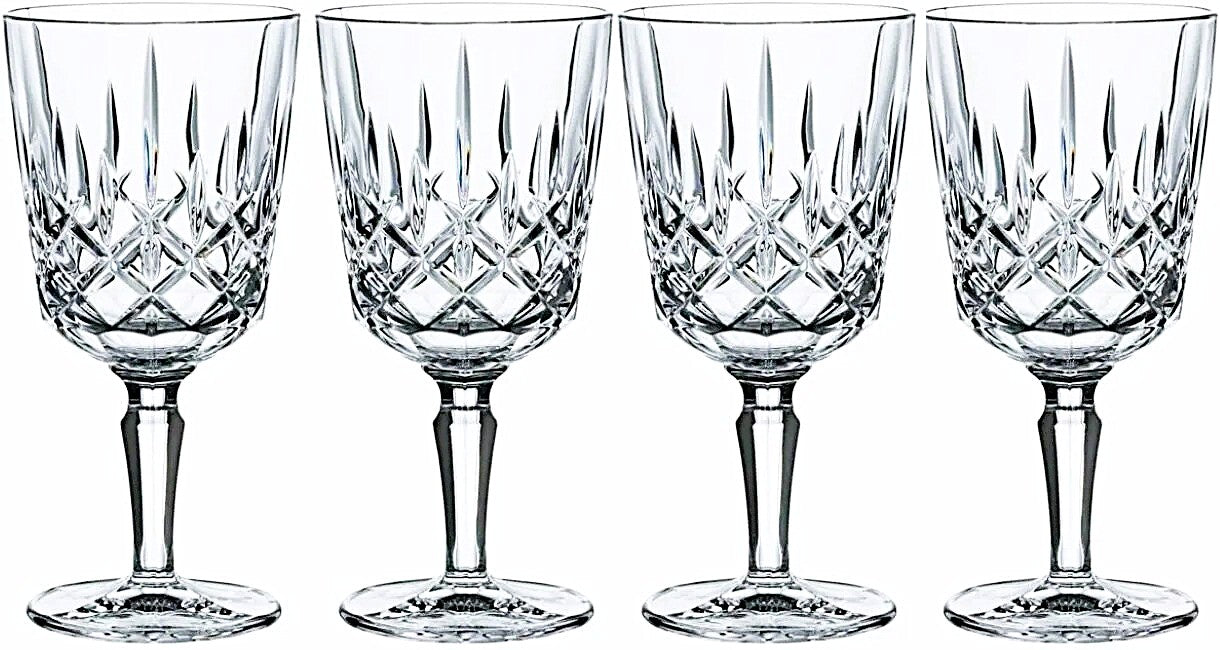 Nachtmann Noblesse Cocktail/Wine Glass, Set of 4, Transparent Cocktail Glasses/Wine Glasses, Crystal Glass, 355 ml