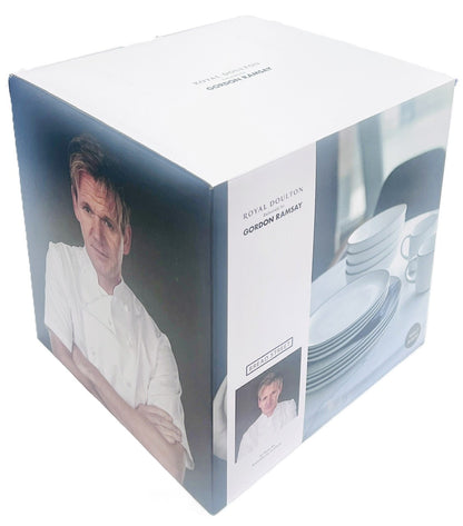 Gordon Ramsay 16-Piece Bread Street Dinnerware Set, Slate by Royal Doulton