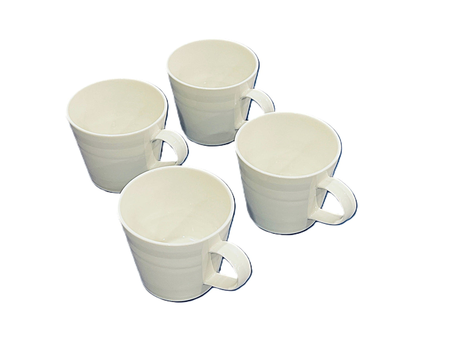 Royal Doulton 1815 Pure Mugs White Set of 4,  13.5-OZ