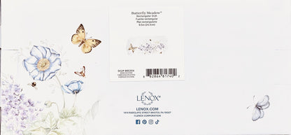 LENOX Butterfly Meadow Rectangular Tray 9.5"long X 4.5"wide X .7"high