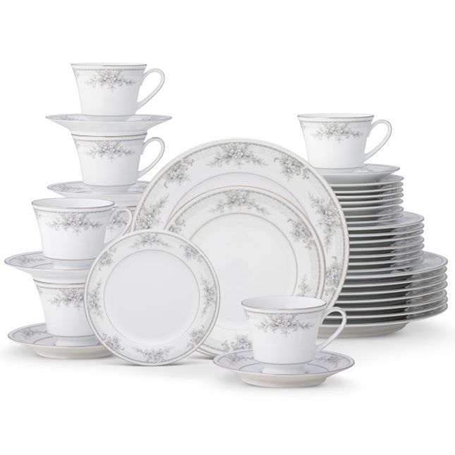 Noritake Sweet Leilani 40 Piece Dinner Set Service for 8 Fine Porcelain