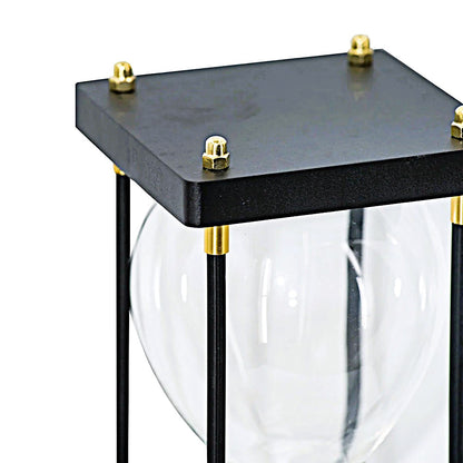 Hourglass 30-minute Papin Black & Tan 10"tall X 4"wide X 4"deep