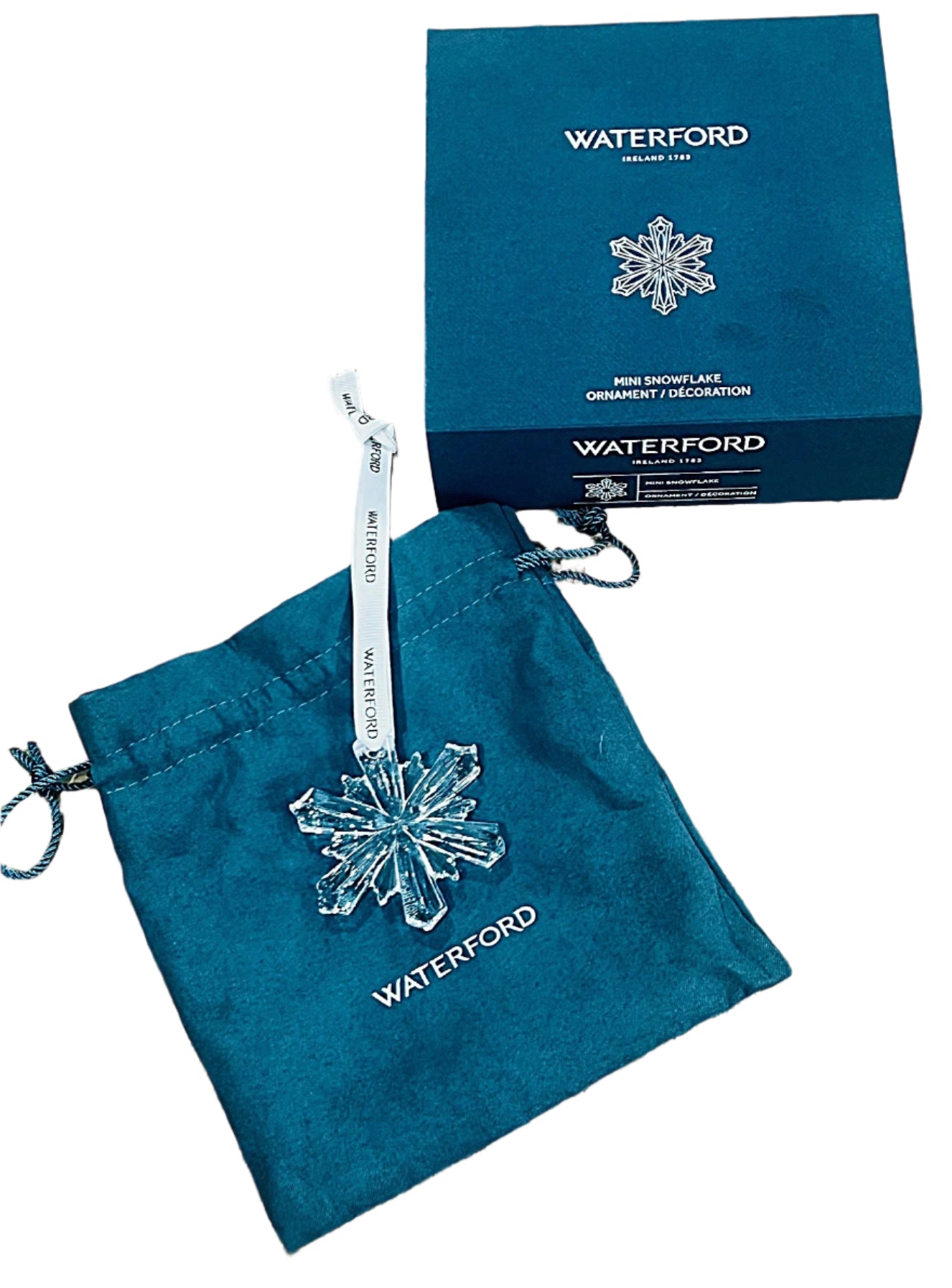 Waterford Snowflake Ornament 2.5"round X .4"thick