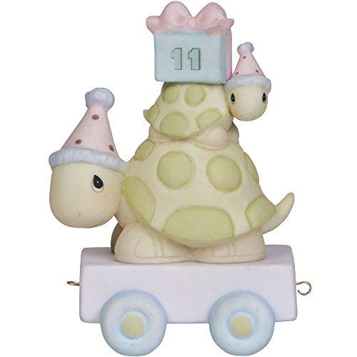 Precious Moments Birthday Train Age 11 collection  “Take Your Time It's Your Birthday”, Bisque Porcelain Figurine