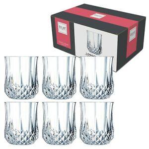 Longchamps 6 Shot Glasses Cristal D'Arques "SMALL" 4.5cl = 1.5-OZ each
