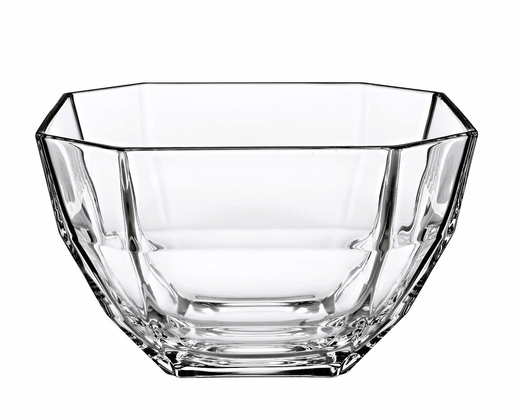 Glass Bowl 8.5"square X 5.25"high made by Vidivi ITALY