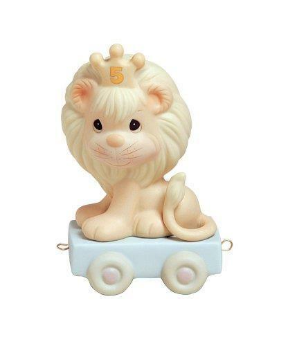 Precious Moments train birthday Collection 5 Year Lion Collectible Figurine