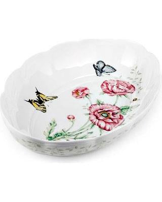 Lenox BUTTERFLY MEADOW BAKER SCALLOPED by LENOX OVAL 13" 6084024